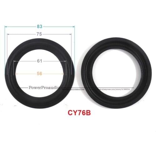 New 10 pcs /lot = 5 Pair 3.5 inch Woofer Repairable Parts / Speaker Rubber Surround ( 83mm / 75mm / 61mm / 56mm )