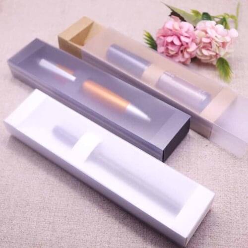 New DIY Frosted Drawer Box 3 colour Clear Window Cosmetic Gift singal package dispaly paper Box Pen Box Novelty Design