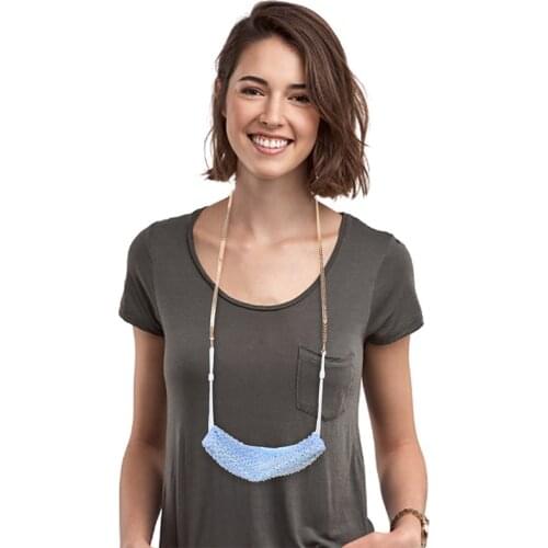 Glasses Chain Fashion Leaf Face Cover Lanyard Strap Metal Chain Sunglasses Retainer Anti Lost Face Cover Holder 70cm For Women