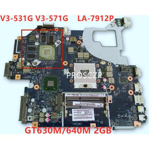 For Acer aspire V3-571 V3-571G E1-571G Laptop Motherboard HM77 DDR3 NBRZP11001 Q5WVH LA-7912P 100% full Testd