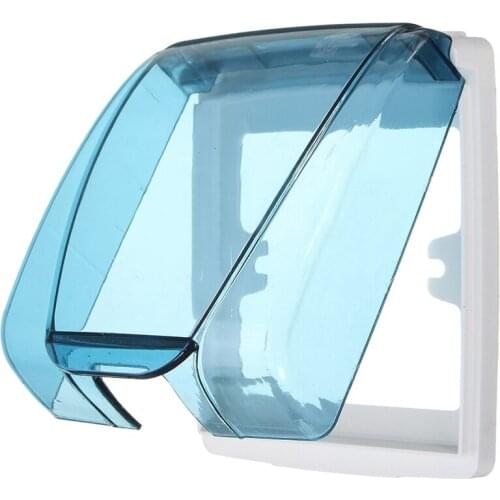 WSFS Hot Universal Waterproof 86 Type Wall Socket Plate Panel Switch Box Cover Protector Blue