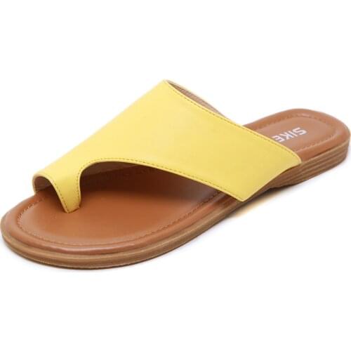 2021 Summer European and American set toe sandals beach large size casual flat shoes Large size