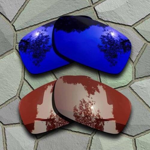 Violet Blue&Bronze Brown Sunglasses Polarized Replacement Lenses for Oakley Crankcase