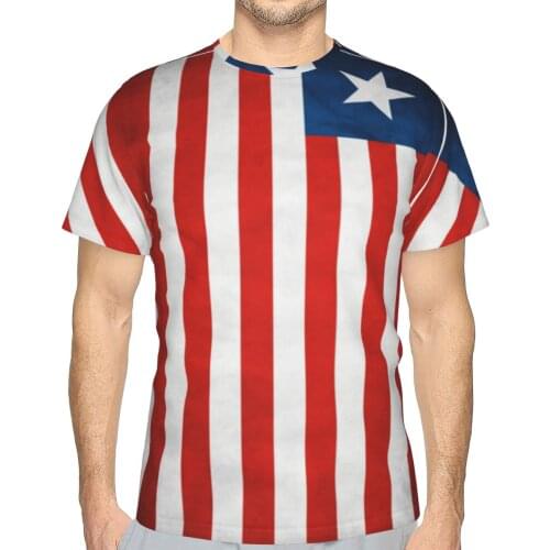 Promo Baseball Liberia Liberian Flag National Flag Of Liberia T-shirt premium Mens T Shirt Print Funny Novelty R333 Tees Tops