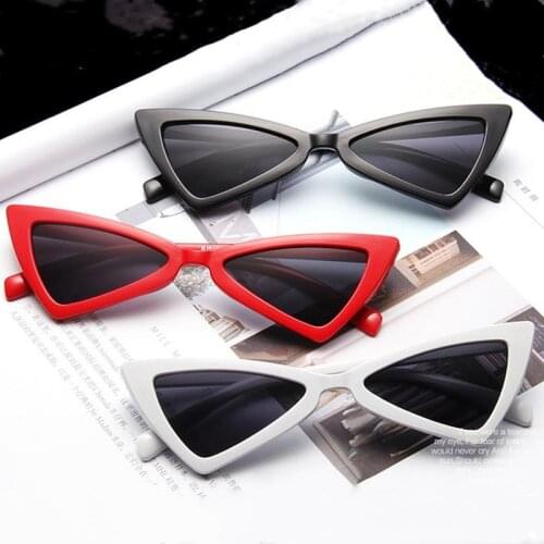 Cat Eye Sunglasses Women Sexy Retro Small Cute Lady Sun Glasses Red Black Sunglass Mirror Frame Mercury Lens Oculos De Sol UV400