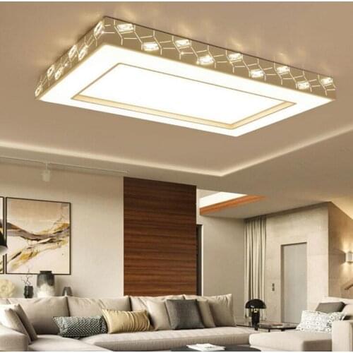 Modern minimalist living room lamp rectangular ceiling lamp LED home atmospheric study balcony lighting warm bedroom lamp led