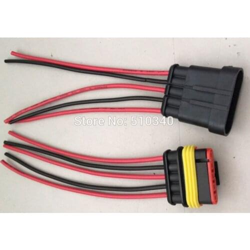 1Sets 1.5mm 5-Pin 5 way waterproof Male FemaleConnector plug Connector with Wire