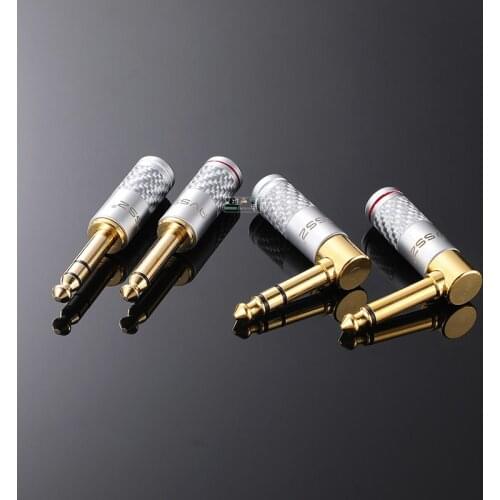 1Pcs 6.5 Sophomore Core Junior Core TR Mono audio Band Keyboard Cable Straight Plug Carbon Fiber High Grade 6.35mm AFTRS-9