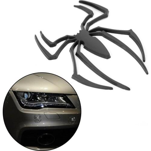 1 Piece Car Sticker Accessories Auto Logo Decal Metal Badge Emblem Parts Spider Shape