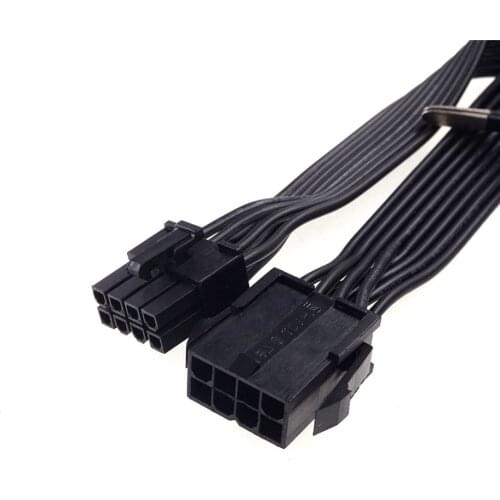 2 Pcs CPU Power Adapter 8 Pin Male to Female Extension Cable 18 AWG Wire Gauge 20CM ATX PSU Montherboard