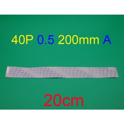 2pcs/lot New Type A 20cm 200mm FFC FPC 40pin 0.5 pitch Flat Ribbon Flex Cable 40 pins 20624 AWM 80C VW-1 60V Power Button