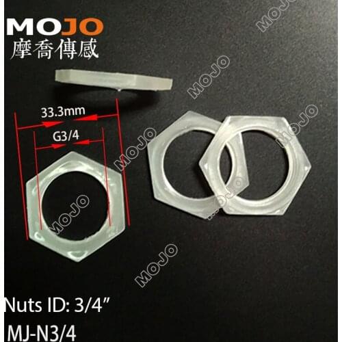 2020 Free shipping! MJ-N3/4 G3/4'' Thread PP material plastic nuts (10pcs/lots)