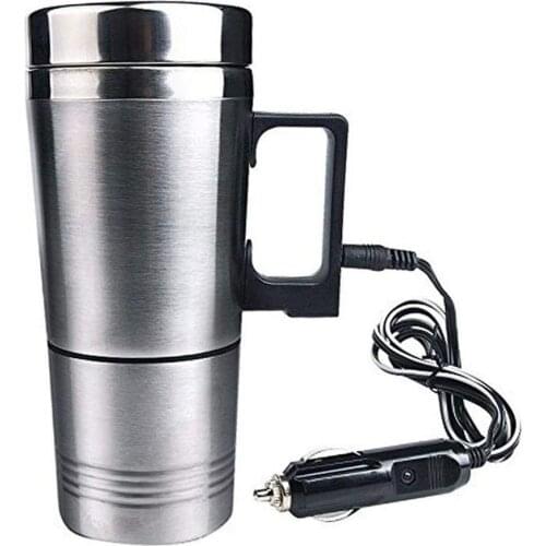 304 Stainless Steel Car Heating Cup Electric Water Cup Temperature Kettle Coffee Tea Milk Heated Soaked 300ML USB Heating Cup