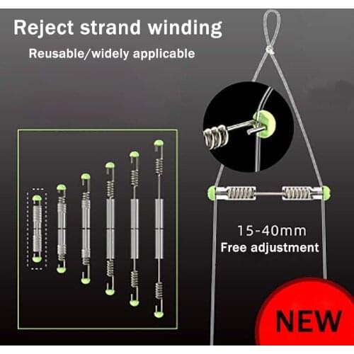 New Upgrade 5 Pcs/ Silicone Double Hook Fish Hook Fixed Distance Splitter Fish Line Separator Double Head Anti-wrap Beans