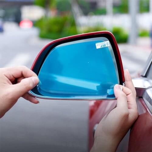 YOLU 2pcs Car Rear View Mirror Anti Fog,Waterproof, Protective Film Rain-Proof Anti-Scratch HD Nano Film for Tesla Model 3