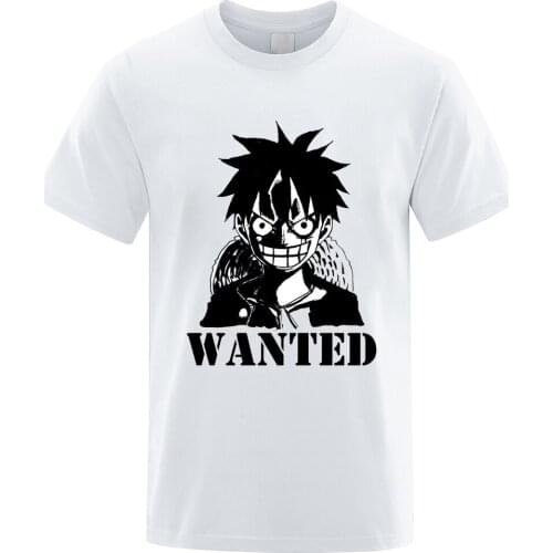 CLOOCL One-Piece 100% Cotton T-Shirt Fashion Brand 3D Printed Luffy T-Shirt Short Sleeve Hip Hop Funny Cotton Tees Tops