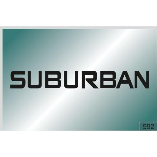 For SUBURBAN -2 pcs. stickers HIGH QUALITY DECALS different colors 992