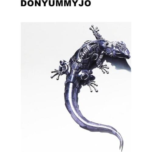 DONYUMMYJO High Quality 3D Mechanical Gecko Lizard Ho Car Auto Motorcycle Logo Emblem Badge and Decals Car Window Decor styling