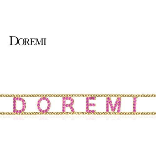 DOREMI Personalized Name Necklace with Butterflies Necklaces Custom Stainless Steel ,Old English Style Personalized Jewelry Gift