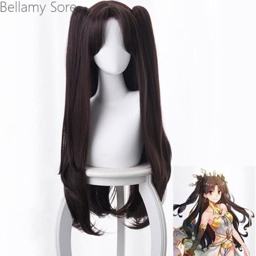 Fate stay night Tohsaka Rin Cosplay hair wigs+Wig cap
