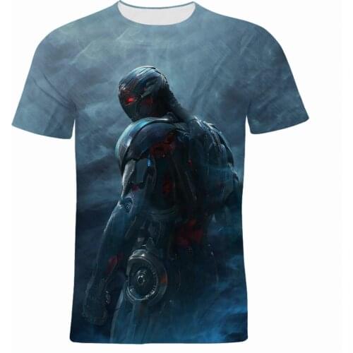 UItron Marvel T Shirt For Men Summer Short Sleeve 3D Print Children Clothes Cool Harajuku Oversized Women T-shirt Tops