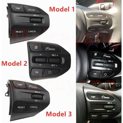 Steering Wheel Button For KIA K2 RIO 2017 2018 2019 2020 2021 RIO X-line Multifunction Bluetooth Phone Cruise Control Volume