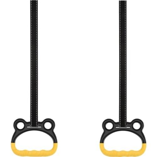 Gymnastics Ring With Adjustable Nylon Strap Handles Children Training Equipment Fitness Rhythmic Exercise Rings For Home Workout