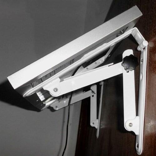 2PCS Foldable Adjustable Solar Panel Support Home Iron Solar Panel Bracket (Silver,White)