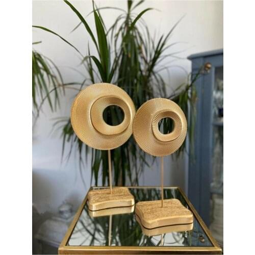 Set of 2 Rings Model Accessories Statues and Trinkets Souvenirs Statue Office Decoration, Figurine, Ring Model Accessory, trend