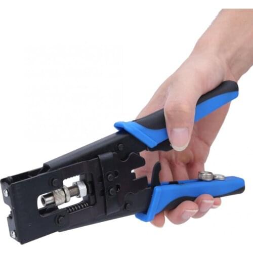 F/BNC/RCA Coaxial Cable Network Crimper Crimping Pliers for RG58/59/62/6 (3C/4C/5C) Wire Crimping Tool