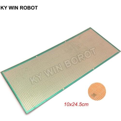 1pcs DIY 10x24.5 10*24.5CM Prototype Paper PCB Universal Experiment Matrix Circuit Board Single Row Continuous Hole 100x245mm