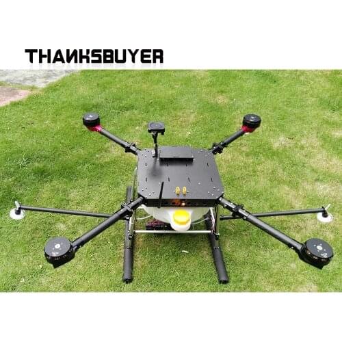 Full Set 4 Axis 10L Quadcopter Plant Protection Agricultural FPV Drone 1200mm Carbon Fiber w/ Controller T-motor ESC Spraying