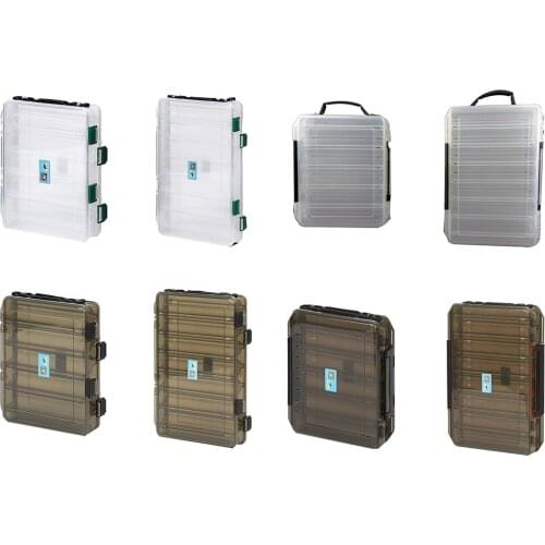 Lure Storage Box Portable Dual Layer Design Fishing Tackle Organizer Bait Case Outdoor Fishing Supplies