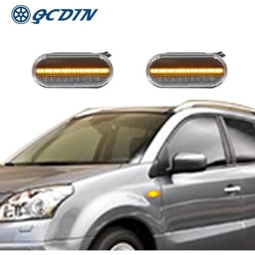 QCDIN For Renault Clio1 Clio 2 Twingo LED Side Marker Light Turn Signal Light Non-Polarity Signal Light For Kangoo Laguna 1