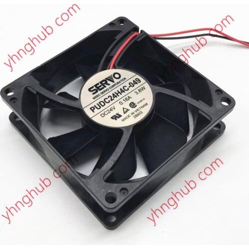 SERVO PUDC24H4C-049 DC 24V 0.16A 2-wire 80X80X25mm Server Cooling Fan