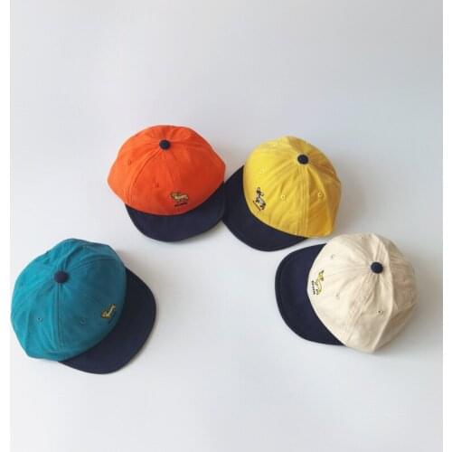 Spring Summer Lovely Sika Deer Baby Baseball Hats Soft Brim Kids Boys Girls Sun Hats Autumn Cotton Peaked Caps