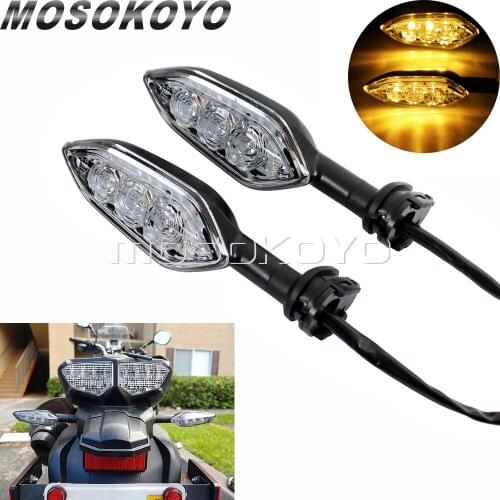 Front Rear Amber LED Turn Signal Indicator Light For YAMAHA MT-25 MT-03 MT-07 MT-09 MT09 MT07 Tracer Motorcycle Blinker Flashers