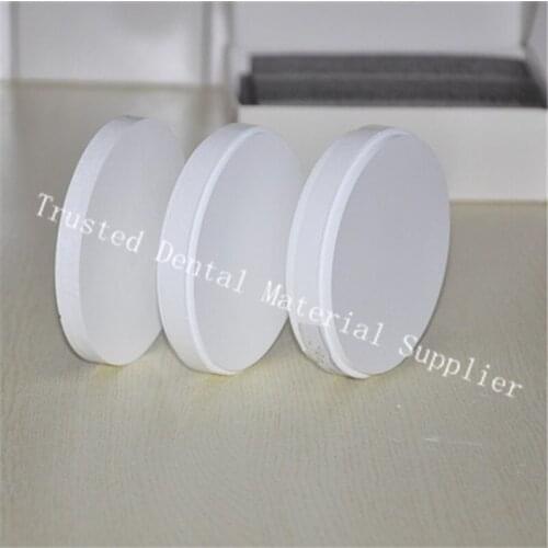 High Super Translucent 3 Piece OD98*18 / 20MM Wieland System Dental Zirconia Ceramic Blocks For Making Denture Crowns & Bridges