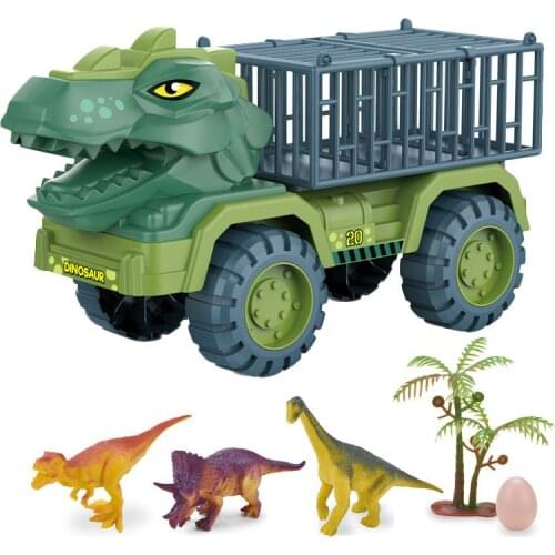 Dinosaur Truck Dino Carrier Prison Car Transport Engineering Vehicle Kids Toys Boys Children Birthday Gifts