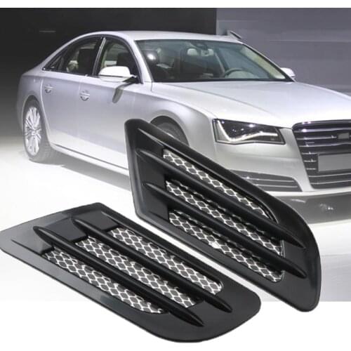 Universal Car Side Air Flow Vent Air Flow Intake Hood Scoop Vent Fender Hole Cover Intake Grille Duct Decoration ABS Sticker