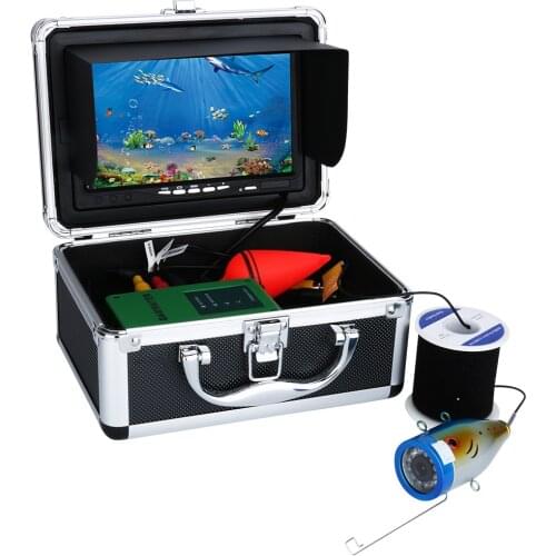 7" Inch TFT HD 1000tvl Underwater Fishing Video Camera Kit 12 PCS LED Infrared Lamp Lights Fish Finder 10M 20M 30M