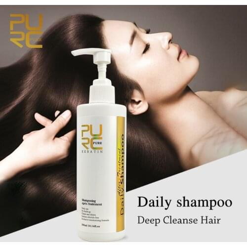PURC 300ml Straighten Rear Keratin Shampoo Deep Cleaning Purifying Shampoo Keep Hair Smooth Suppleness Hot Sale Hair Products