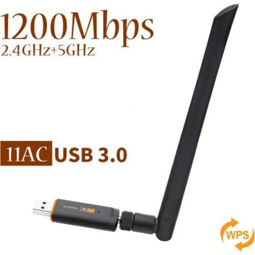 Wifi Adapter Wireless USB 3.0 1200Mbps Lan USB Ethernet 2.4G 5G Dual Band Wi-fi Network Card 802.11n/g/a/ac
