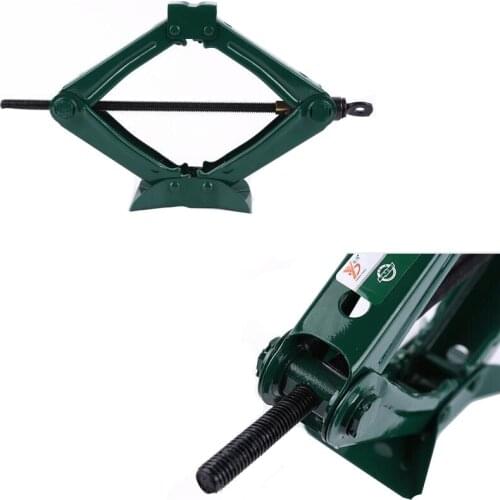 MACTANT 1pc 0.75Ton Car Foldable Folding Handle Scissor Jack Car Truck General Jack Top Tyre Tool CN