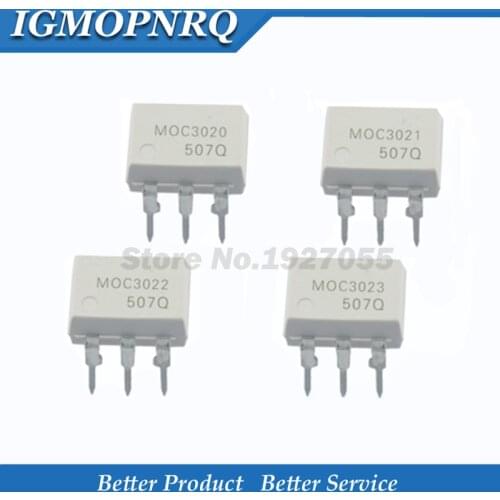 10PCS MOC3020 MOC3021 MOC3022 MOC3023 MOC3041 MOC3043 MOC3052 MOC3061 MOC3062 MOC3063 DIP6 DIP Optocoupler new