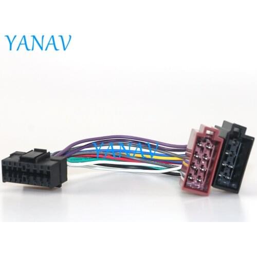 15-109 Car ISO Harness Head Cable for-SONY CD Stereo Radio Wire Adapter Plug Wiring Connector CableCar Stereo Radio ISO Standard