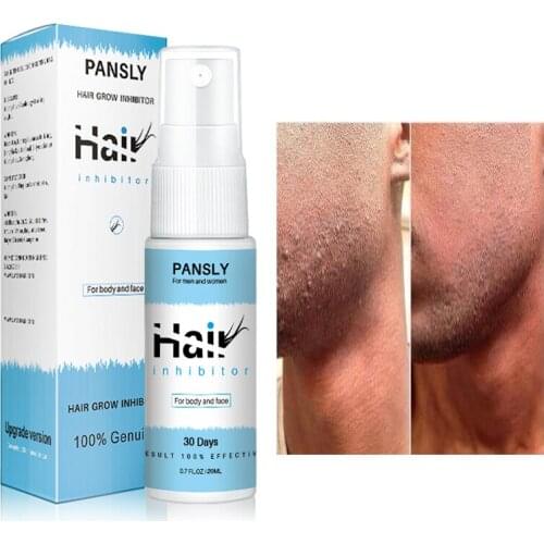 20ML Hair Removal Treatment Spray Permanent Hair Growth Inhibtor Painless Cream for Face Removal Armpit Leg Body Hair Depilation