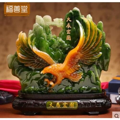 AMBITIOUS DISPLAY OF WEALTH EAGLE BOSS OFFICE DESK LIVING ROOM ARTWARE DECORATION SMALL DECORATIVE STYLE CRAFTS STATUE SCULPTURE