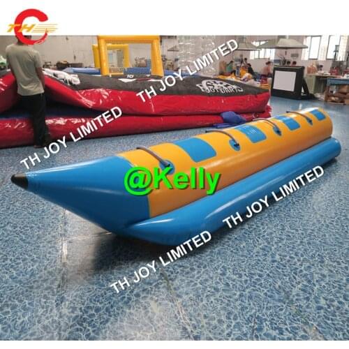 Free air shipping 0.9mm pvc tarpaulin cheap inflatable flying fish for sale, durable Flying Fish banana Tube boat Inflatables