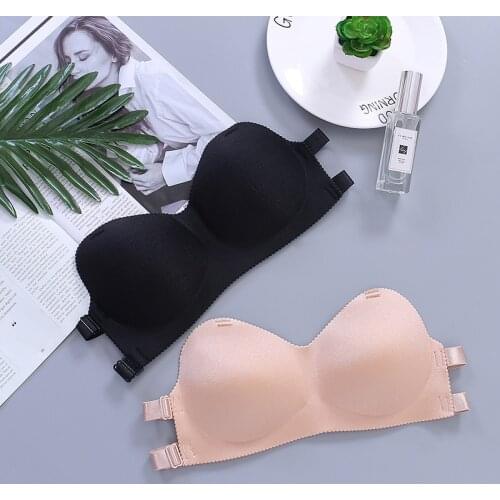 Fashion Bra Seamless Wire Free Strapless Bras Breathable Solid Sexy Lingerie Wedding Cozy Invisible Bras For Women